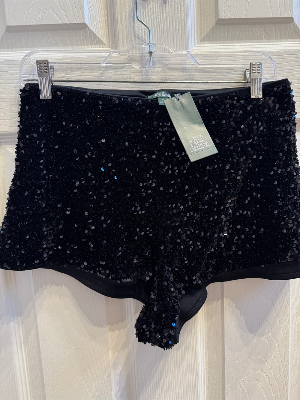 wild fable Black Sequin Bike Shorts - Picture 6 of 7